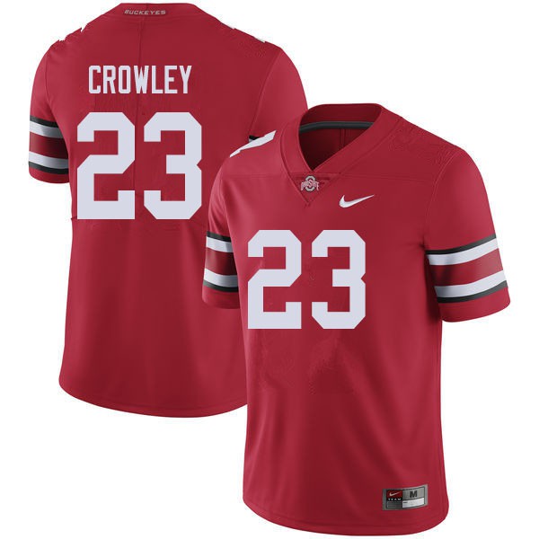 Ohio State Buckeyes #23 Marcus Crowley Men High School Jersey Red